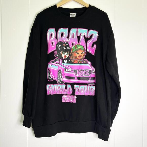 Bratz Sweaters - Bratz World Tour 2001 Long Sleeve Pullover Crewneck Oversized Women’s Large